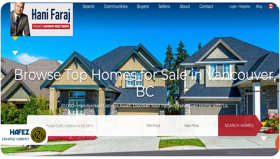 ۷. سایت VancouverHouseFinders برای خرید خانه در ونکوور